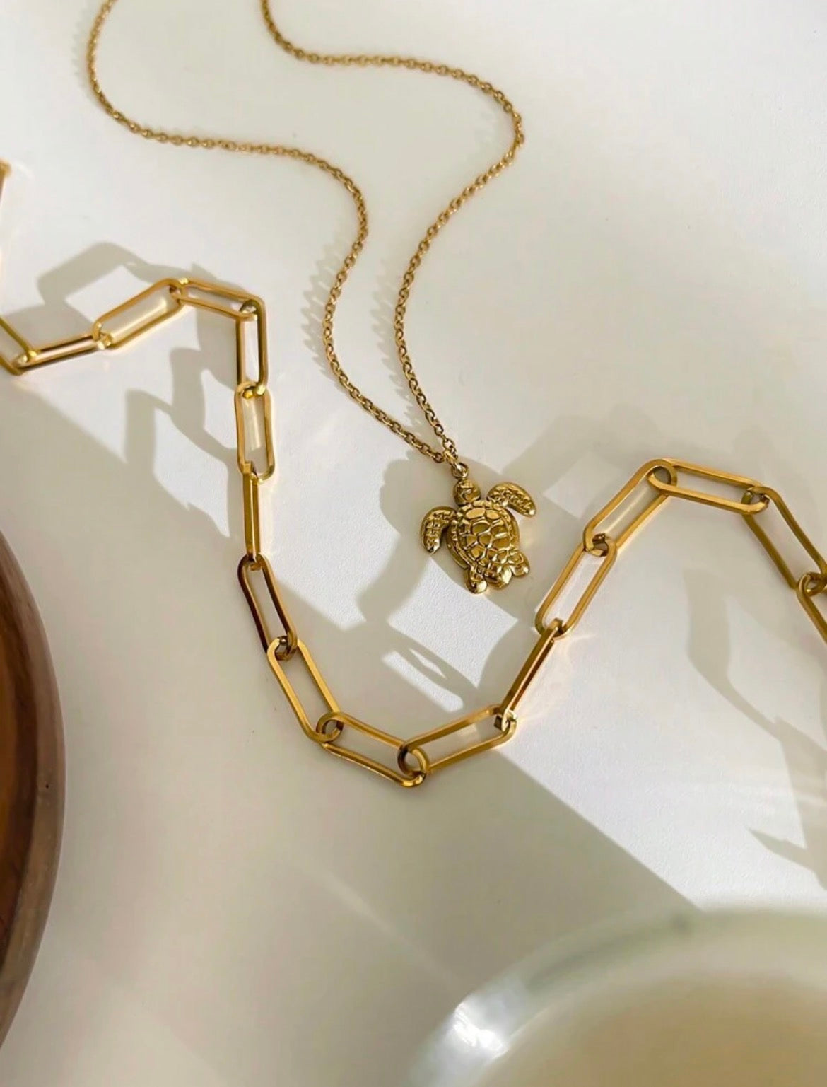 Coastello™ -Gold Turtle Necklace