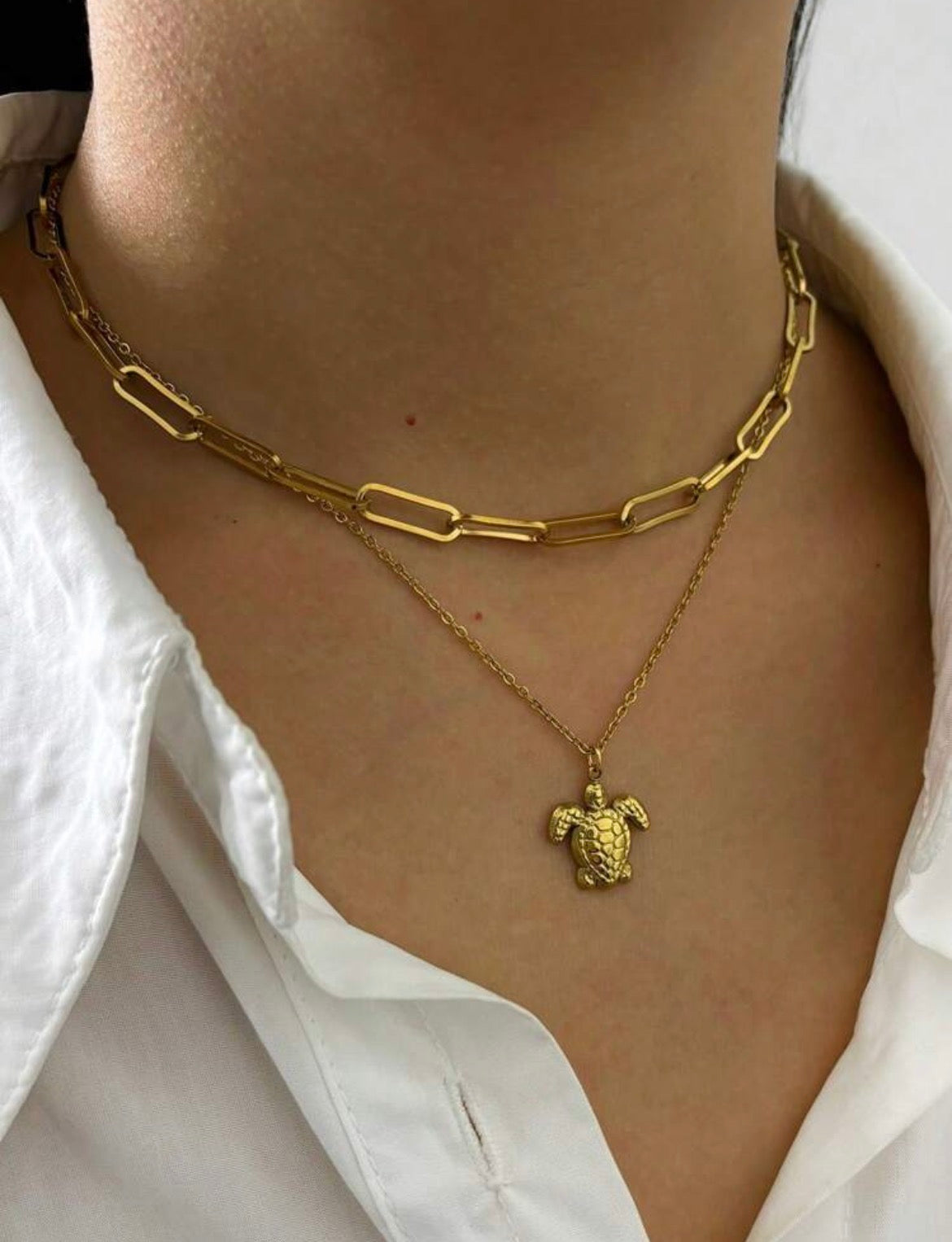 Coastello™ -Gold Turtle Necklace